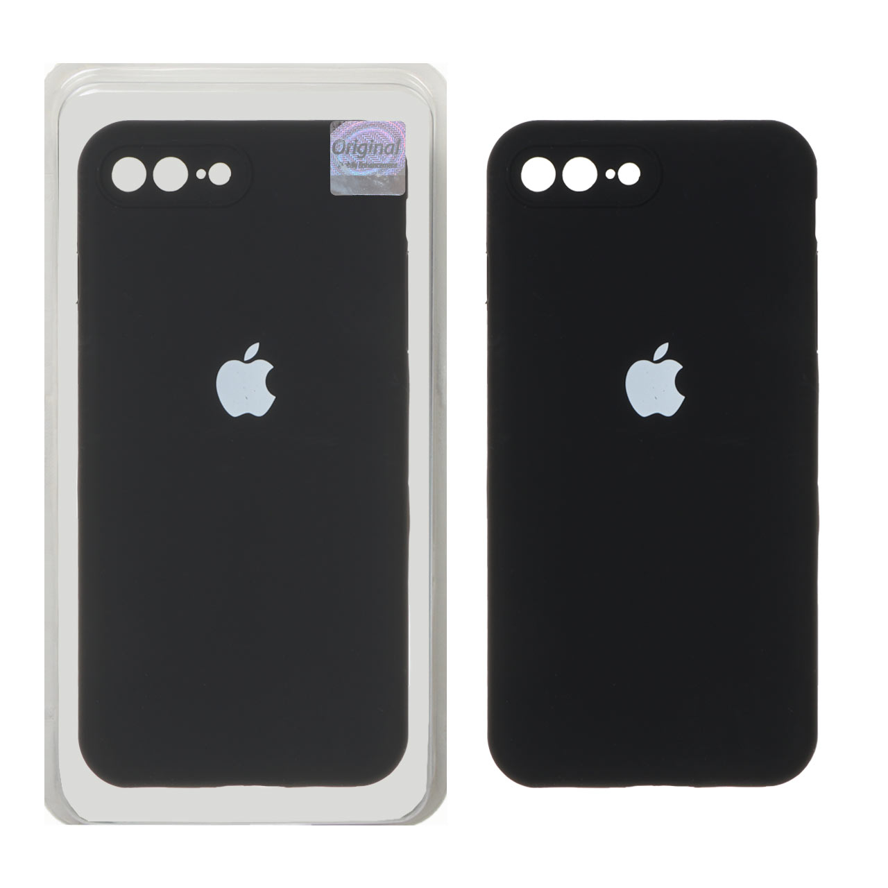 قاب سیلیکونی پاک کنی اورجینال Master Quality مدل Apple iPhone 7 Plus / iPhone 8 Plus - مشکی (پک دار)